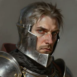 the doomslayer as a realistic fantasy d & d knight, closeup portrait art by donato giancola and greg rutkowski, realistic face, digital art, trending on artstation