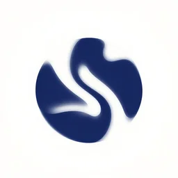 a beautiful dark blue abstract logo.