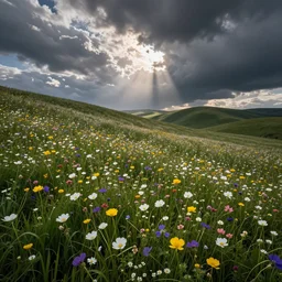 wildflowers, sylvain sarrailh, greg rutkowski