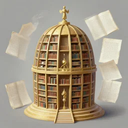 the library of babel, digital painting, mixed media, trending on artstation and deviantart, epic composition, magnum opus, highly detailed, 8 k