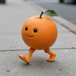 screenshot of an orange that has legs walking on a sidewalk trending on unsplash surreal unusual strange 4 k photorealism 3 2 k intricate unsplash weird unsplash hd unsplash hq unsplash creatures unsplash animals