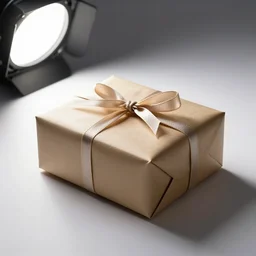photo still of wraped gift box, 8 k, studio lighting bright ambient lighting key light, 8 5 mm f 1. 8