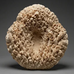 high intricate sculpture of tremella - fuciformis, maria panfilova, andrea savchenko, mike kime, ludovic plouffe, qi sheng luo, oliver cook, trending on artstation