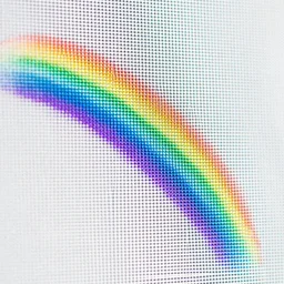 closeup photo of dead pixel on white lcd screen ( ( rainbow effect ) )