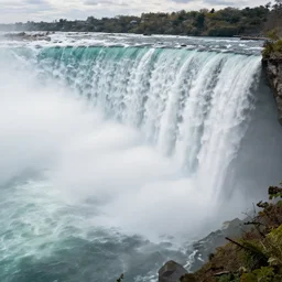 niagra falls, water as diarrhea, photograph, hyper realistic, nature, poo, scenario, cinematic, 4 k