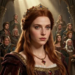 highly detailed closeup portrait of a medieval princess, unreal engine, greg rutkowski, ilya kuvshinov, ross draws, hyung tae and frank frazetta, tom bagshaw, tom whalen, nicoletta ceccoli, mark ryden, lostfish, earl norem, global illumination, god rays, detailed and intricate environment