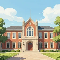 a depiction of 🏫