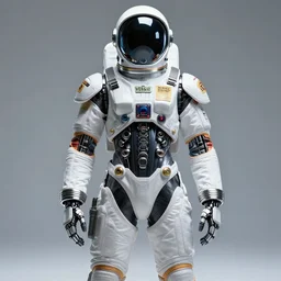 pretty cyborg in a space suit fashion design by versace, artgerm, photoshoot