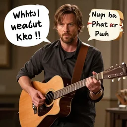 norman reedus playing the guitar saying uhhh what wait what huh pham sandwich