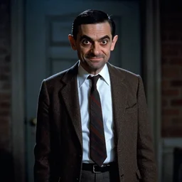 Still of Mr Bean as Freddy Kreuger in Nightmare on Elm Street,