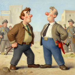 communist revolution by richard scarry, pastel