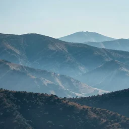 beautiful and calming three - color landscape
