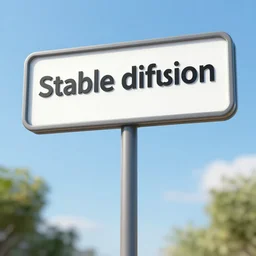 a sign post that says stable diffusion