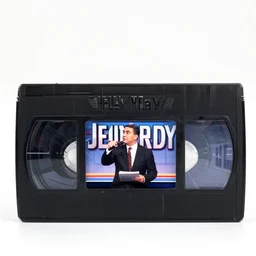 Billy Mays hosting Jeopardy, VHS tape footage, 1991