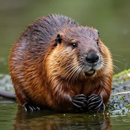 justin bieber has the body of a beaver, realistic.