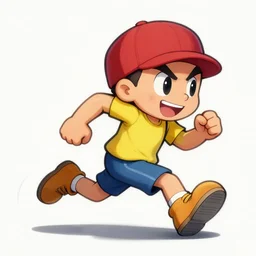 cartoonish character running, vivid colors, character sheet, fine details, concept design, contrast, kim jung gi, greg rutkowski, trending on artstation, 8 k, full body, turnaround, front view, back view, ultra wide angle