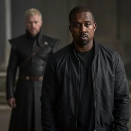 kanye west in the background of a game of thrones scene