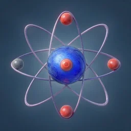 artistic representation of an atom