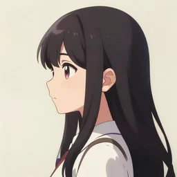 anime girl portrait profile, cellshaded, made by WLOP, trending on artstation