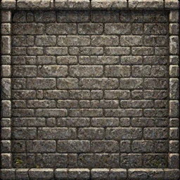 stone dungeon wall texture by Craig Mullins, video game asset