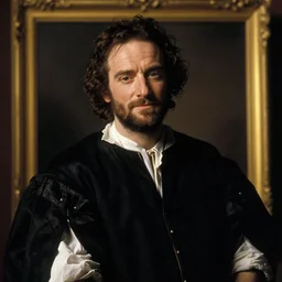 a caravaggio artwork film still of robin williams, artwork by caravaggio