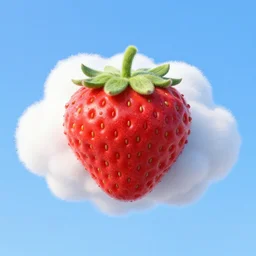 cloud - shaped strawberry