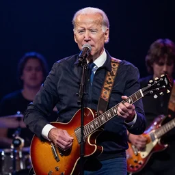 joe biden in an emo band