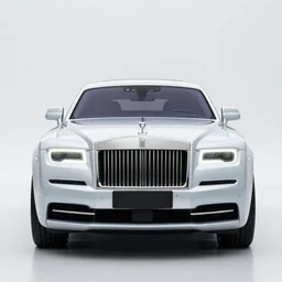 3 d octane render, super detailed, ray tracing, high quality, super realistic, futuristic rolls royce. front view