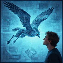 pegasus, in the style of Greg Broadmore and Arthur Rackham,trending on artstation, light lighting side view,digital art,surrealism ,macro,blueprint ,vaporwave ,
