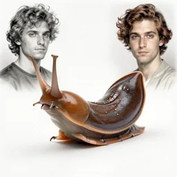 zoological portrait of a slug king by greg rutkowski and egon schiele