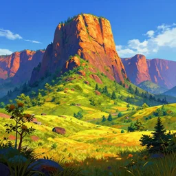 fallout nature concept art, vibrant colors, 8 k photorealistic, hd, high details, trending on artstation