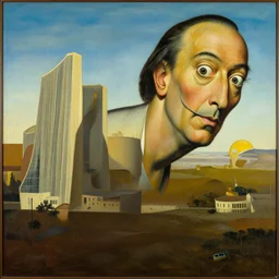 Warped Perspectives, a surrealism painting by Salvador Dali