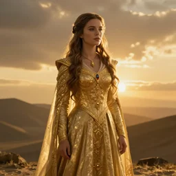 bella heathcote as daenerys targaryen golden hour cinematic