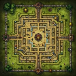 dungeon map by dysonlogos, dungeon map