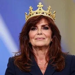 cristina!! kirchner!! with gold crown