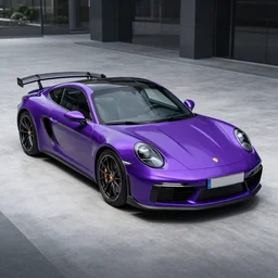 a purple sport car