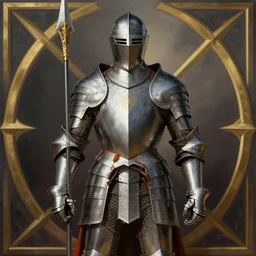 Gorgeous Knight in Ruby armor, fantasy, symmetry, by Frank Franzetta, full color