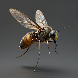steampunk the robot mosquito, unreal engine realistic render, 8 k, micro detail, intricate, elegant, highly detailed, centered, digital painting, artstation, smooth, sharp focus, illustration, artgerm, tomasz alen kopera, peter mohrbacher, donato giancola, joseph christian leyendecker, wlop, boris vallejo