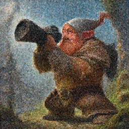 A dwarf taking a self with a big camera, artwork by World of Warcraft Direction Art, detailed, dynamic, cinematic composition