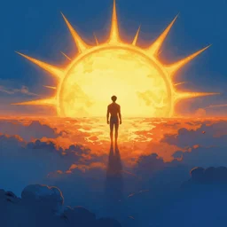 a sun on the horizon miracle of life, by boris vallejo