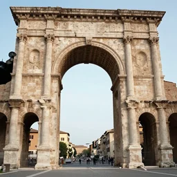 the grand ancient stone arch, art by donato giancola and greg rutkowski