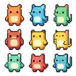 pixel creature assets
