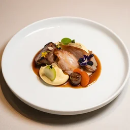 A delicious plate of food, food photography, Michelin Star