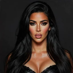 ultra realistic portrait painting of kim kardashian in the devil wears prada, art by frank frazetta, 4 k, ultra realistic, highly detailed, epic lighting.