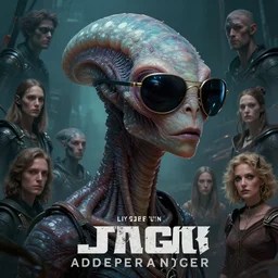 masterpiece concept art, a beautiful highly detailed sci - fi alien worm with sunglasses, extremly emotional, cinematic moody colors, realistic shaded lighting poster by ilya kuvshinov, magali villeneuve, artgerm, jeremy lipkin and michael garmash and rob rey