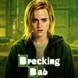 a movie poster of breaking bad starring emma watson, movie poster, 4 k