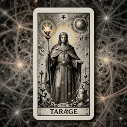 the judge tarot card, fantasy character portrait made of fractals, ultra realistic, wide angle, intricate details, the fifth element artifacts, highly detailed by peter mohrbacher, hajime sorayama, wayne barlowe, boris vallejo, aaron horkey, gaston bussiere, craig mullins