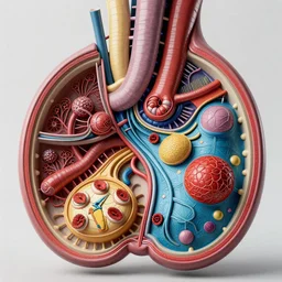 biological valve body megastructure in the style of heironymus bosch, intricate colorful masterpiece, hyper detailed, hd