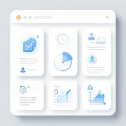user interface concept art for a simple infographic panel