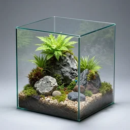 cube large glass terrarium for humans